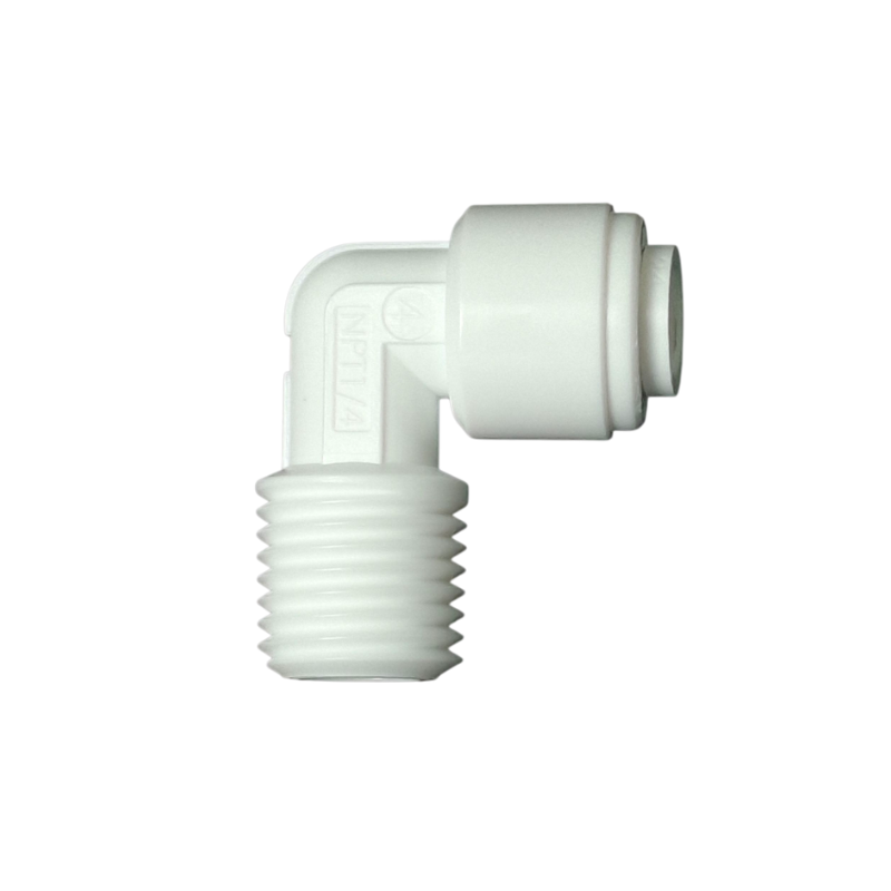 Фітинг кутовий 1/4" і 1/4" (трубка-різьблення)