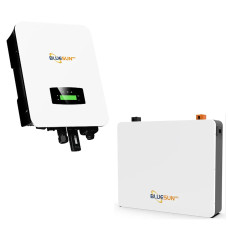 6 кВт інвертор + 10,24 kW LiFePO4 акумулятор BlueSUN - комплект резервного живлення для будинку, квартири