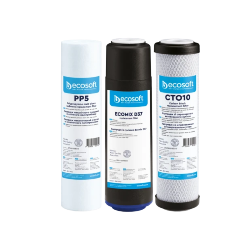 Комплект картриджей Ecosoft для тройного фильтра