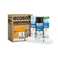 Комплект з 4 картриджів для фільтра зворотного осмосу Ecosoft Absolute без мінералізатора