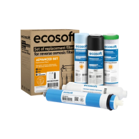 Комплект з 5 картриджів для фільтра зворотного осмосу Ecosoft Absolute без мінералізатора