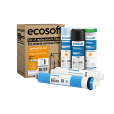 Комплект з 5 картриджів для фільтра зворотного осмосу Ecosoft Absolute без мінералізатора