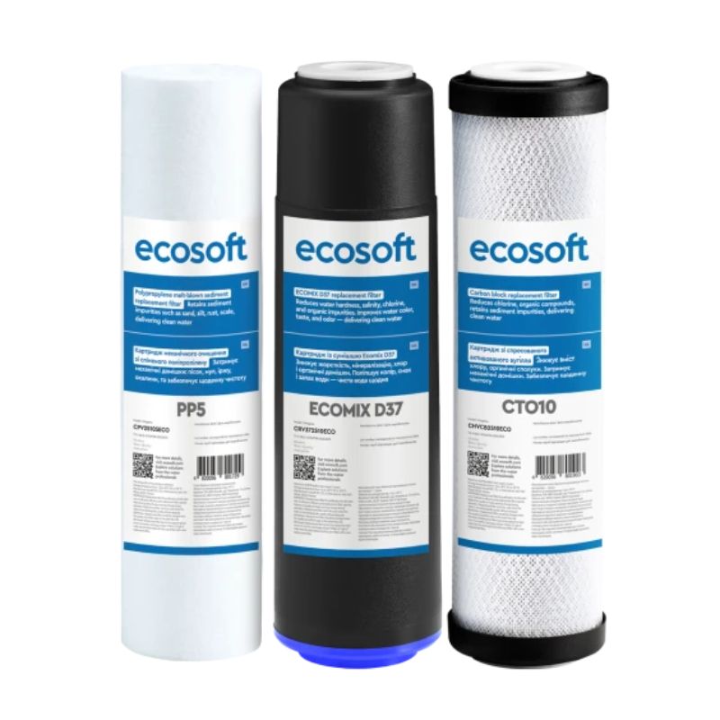 Комплект картриджей Ecosoft для тройного фильтра