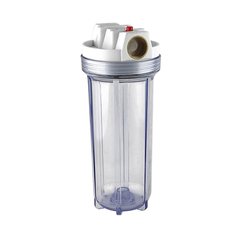 Колба прозора 2,5”х10" Slim з латунним підключенням 3/4"