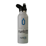 Пляшка для води KINETICO RUNBOTT 600 мл, біла з ковпачком