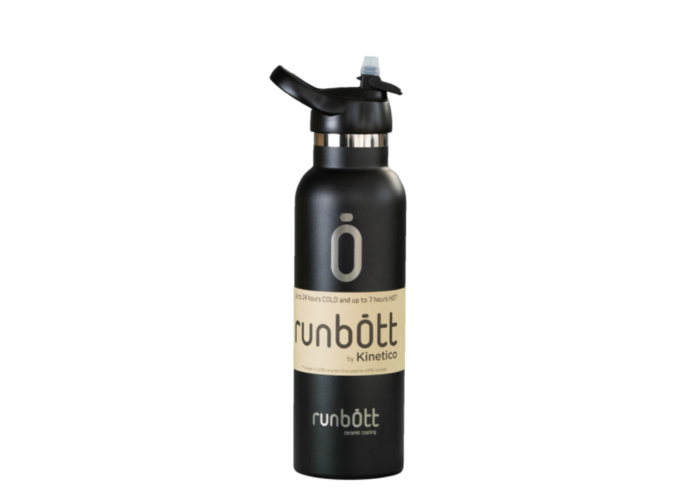 Бутылка для воды KINETICO RUNBOTT 600 мл, черная с колпачком